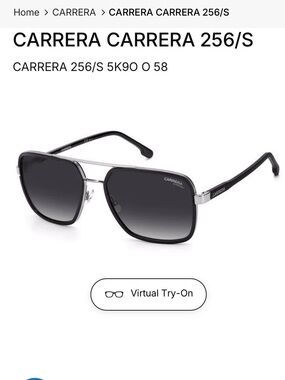 CARRERA CARRERA 256/S Dark Grey Shaded Rectangle Lens